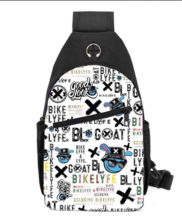 Tattooed monogram crossbody